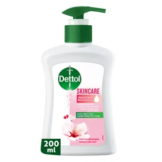 Dettol Skincare Rose & Sakura Blossom Fragrance Liquid Handwash Pump, 200ml