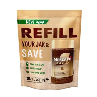 Nescafe Gold Coffee Refill Pack, 95g