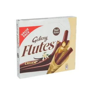 Galaxy Flutes Cream Wafer Roll Value Pack, 5x22.5g