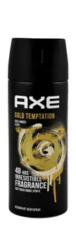 Axe Gold Temptation Gold Amber Scent Deodorant Body Spray for Men, 150ml