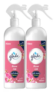 Glade Rose Air Freshener Spray, 2x460ml