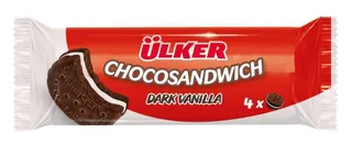 Ulker Choco Sandwich Dark Vanilla, 4 Pieces, 32g