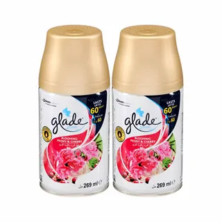 Glade Blooming Peony & Cherry Automatic Air Freshener Refill, 2x269ml