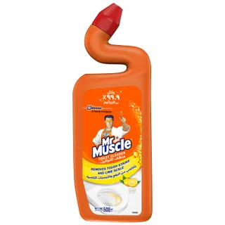 Mr. Muscle 5In1 Lemon Liquid Toilet Cleaner, 500ml