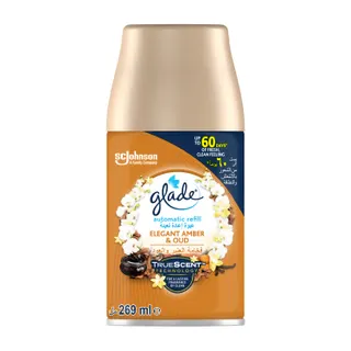 Glade Automatic Air Freshener Spray Refill Elegant Amber & Oud Air Freshener, 269ml