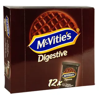 McVitie's Digestive Dark Chocolate Wheat Biscuits, 12x33.3g