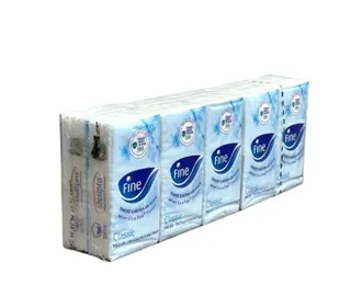Fine Classic Sterilized Perfumed Pocket Tissues 3ply, 10x10 tissues
