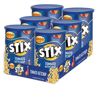 Kitco Stix Tomato Ketchup Potato Sticks, 6x40g