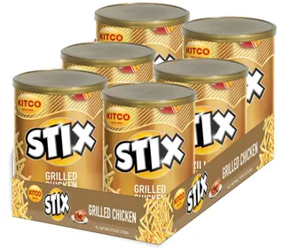 Kitco Stix Chicken Flavor Potato Sticks, 6x40g