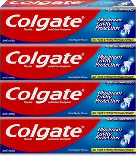 Colgate Cavity Protection Regular Toothpaste, 4x75ml