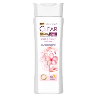 Clear Women Anti Dandruff  Soft & Shiny 2in1 Shampoo & Conditioner, 200ml