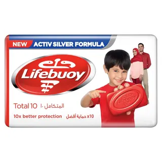 Lifebuoy Total 10 Antibacterial Soap Bar, 125g