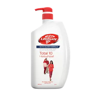 Lifebuoy Total 10 Antibacterial Body Wash, 500ml