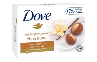Dove Moisturizing Cream Soap Bar Pampering With Shea Butter & Vanilla & No Sulfates, 160g