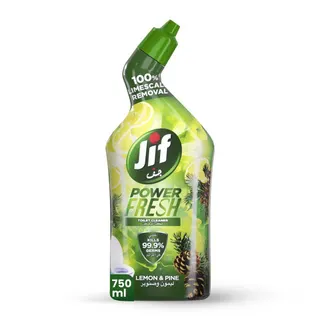 Jif Power Fresh Zero Limescale Extracted by Lime & Pine Toilet Cleaner, 750ml