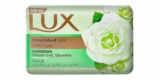 Lux Skin Nourishing Soap Bar Gardenia Scent with Glycerine, Vitamins C & E, 75g