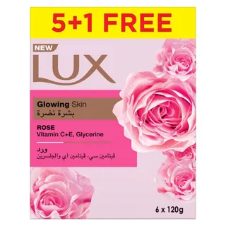Lux Glowing Allure Soap Bars, 6x120g