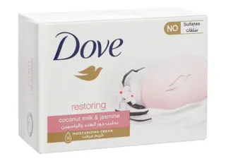 Dove Restoring & Moisturizing Soap Bar Coconut Milk & Jasmine Extract, 125g