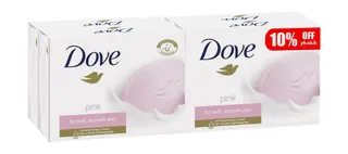 Dove Pink Beauty Cream Soap Bar, 4x125g