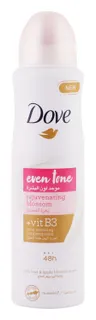 Dove Even Tone 48H Antiperspirant Deodorant Spray Rose & Apple Blossom Scent with Vitamin B3 for Women, 150ml
