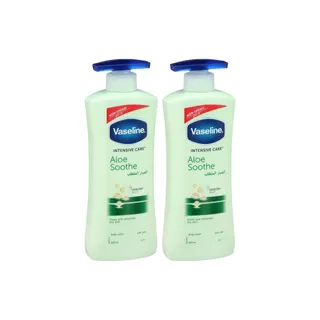 Vaseline Aloe Soothe Body Lotion, 2x400ml