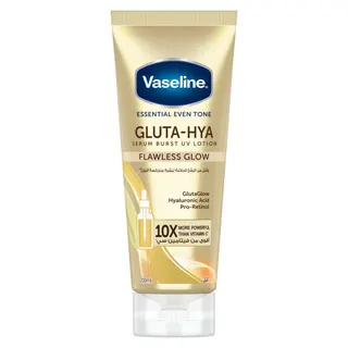Vaseline Essential Even Tone Flawless Glow Gluta-Hya Serum Burst UV Body Lotion, 200ml