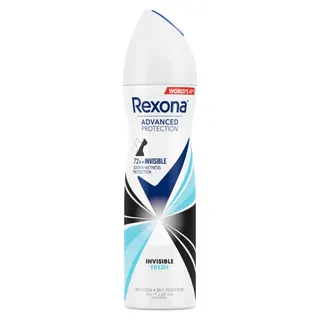 REXONA FEMALE Women Antiperspirant Deodorant Spray, 72 hour sweat & odor protection*, Invisible Fresh, with MotionSense technology, 150ml