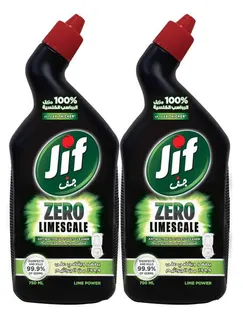 Jif Lime Toilet Cleaner, 2x500ml
