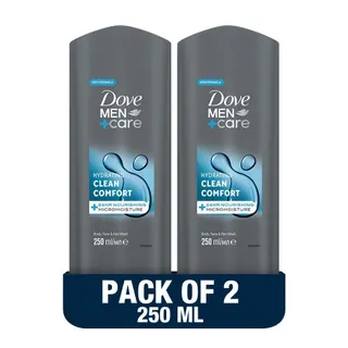 Dove Men+Care Clean Comfort Hydrating Cleanser, 2x250ml