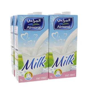 Almarai UHT Milk Fat Free, 4x1L