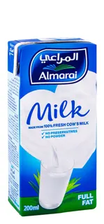 Almarai Long Life Full Fat Milk, 200ml