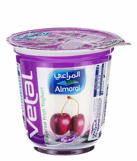 Almarai Vetal Black Cherry Layered Fruit Yoghurt, 140g