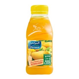 Almarai No Sugar Added Mango & Grape Juice, 200ml