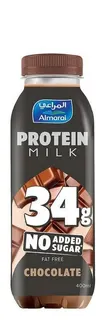 Almarai Chocolate Fat Free Protein Milk No Added Sugar, 400ml