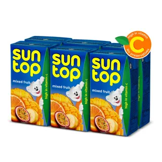 Suntop Mixed Fruit Drink, 6x125ml