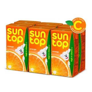 Suntop Orange Fruit Drink, 6x125ml