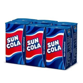Sun Cola Non-Carbonated Cola Flavoured Drink, 6x125ml