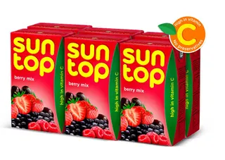 Suntop Berry Mix Drink, 6x250ml