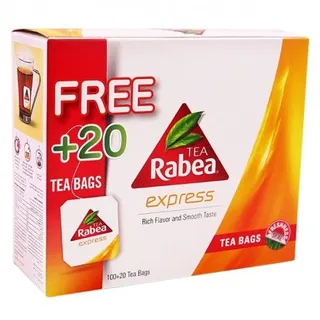 Rabea Expres Tea Bag 2 g 100 Pcs + 20 Pcs Free