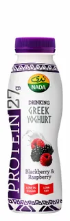 Nada Low Fat 27g Protein Blackberry & Raspberry Greek Yogurt Drink, 330ml