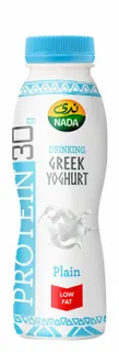 Nada Low Fat 30g Protein Plain Greek Yogurt Drink, 330ml
