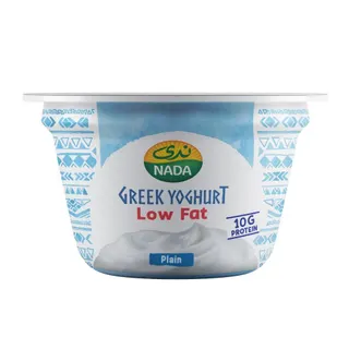 Nada Low Fat 10g Protein Plain Greek Yogurt, 160g