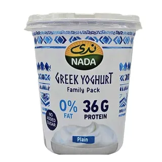 Nada 0% Fat Plain Greek Yoghurt, 360g