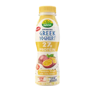 Nada Passion Fruit with Chia Seeds Drinking Greek Yoghurt, 330ml