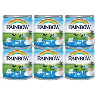 Rainbow Lite Evaporated Milk, 6x170g
