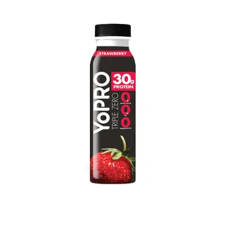 YoPro Triple Zero Fresh Strawberry Flavored Milk, 300ml