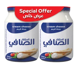 Al Safi Full Fat Cream Cheese Blue Jar, 2x500g