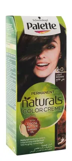 Schwarzkopf Palette Hair Color Creme with Cocoa Butter & Argan Oil Light Brown 5-0, 1 Pack
