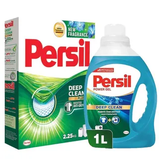 Persil Detergent Powder LF 2.25kg + Gel 1L Free