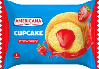 Americana Strawberry Filled  Cupcake, 28g
